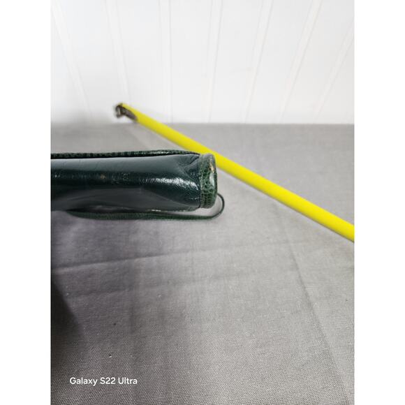 Stegio For Trotting Green Patchwork Crossbody Bag Leather Vintage Y2K 90s - Picture 5 of 8